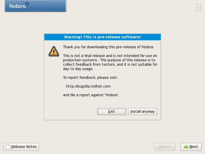 Fedora 8 install